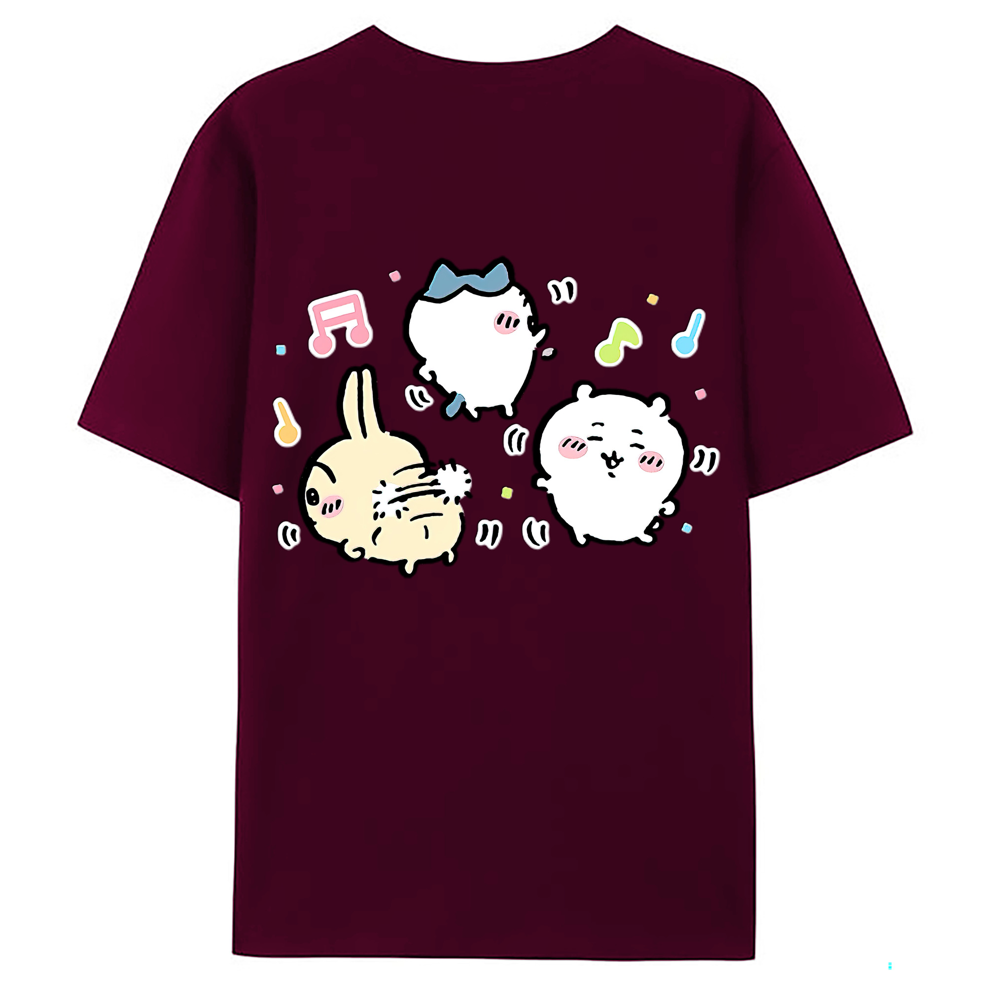 （画像用） ちいかわ うさぎ Chii-kawa usagi レディース半袖Tシャツ(バックプリント)